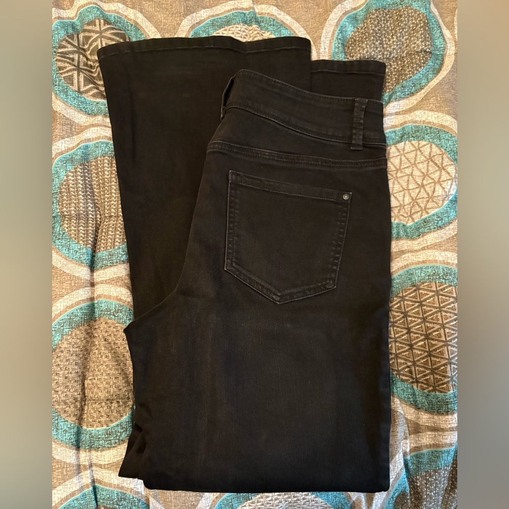 Maurices Black Flare Wide-Leg Jeans